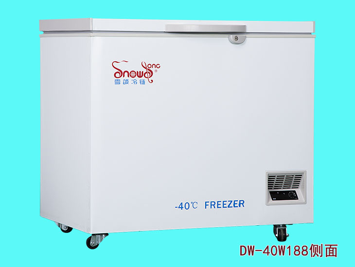傲雪-15～-40℃普通卧式低温冰箱DW-40W188侧面